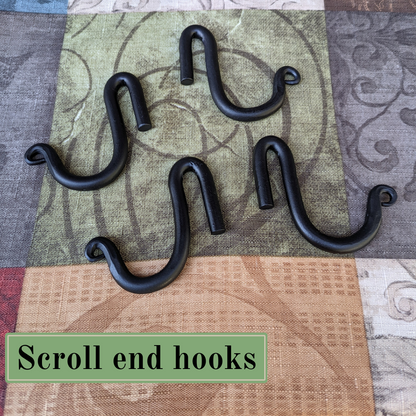 Extra Scroll Hooks for Pot Racks- Set of 4