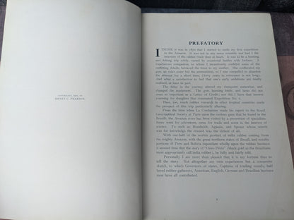 The Rubber Country of the Amazon by Henry Pearson, 1911 First Edition