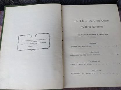 The Life of Queen Victoria and the Story of Her Reign, 1901 First Edition by Charles Morris