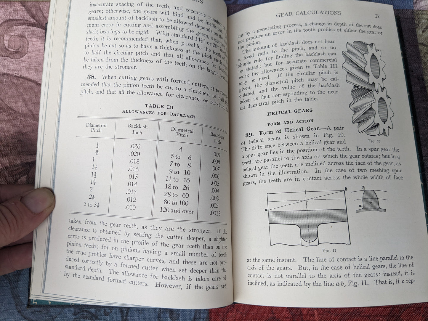 Gear Calculations and Cutting by International Textbook Company of Scranton, PA, 1934