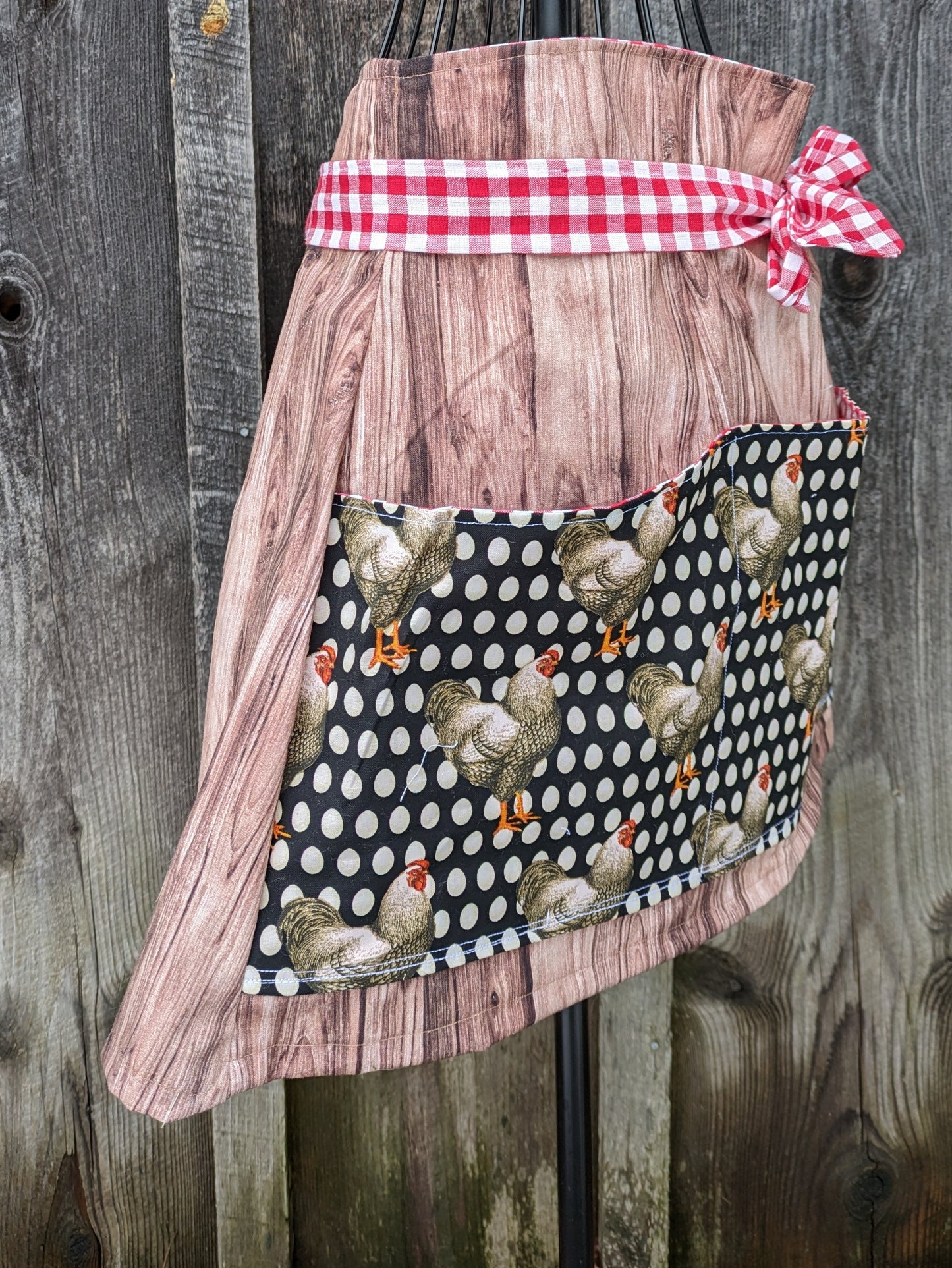 Crazy for Chickens Vintage Inspired Farmhouse Egg Apron