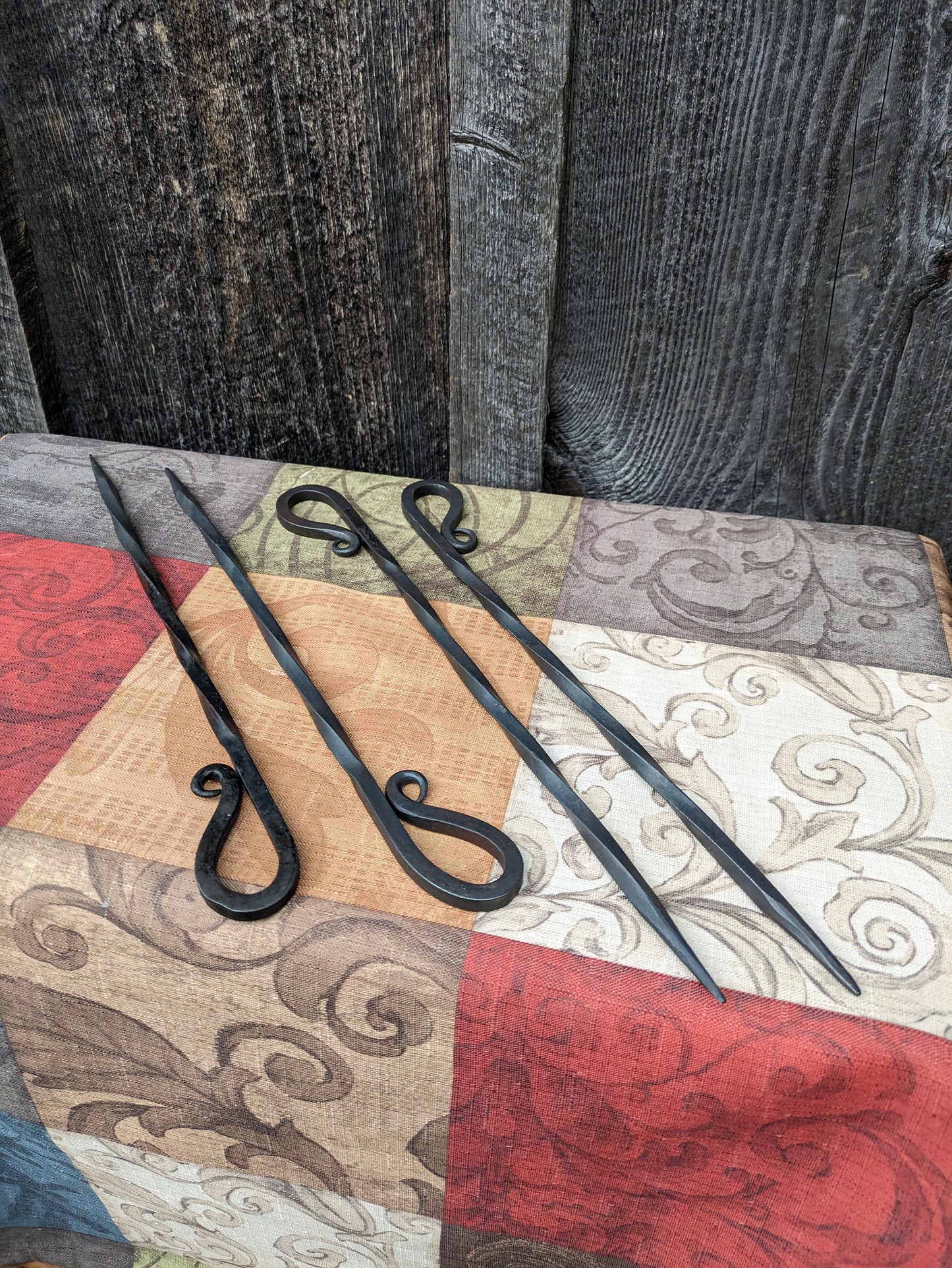 Hand Forged Barbecue or Kabob Skewers