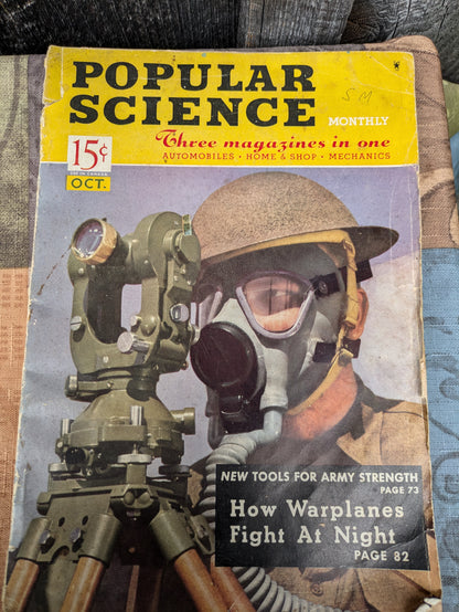 3 Popular Science and Popular Mechanics Magazines, 1940's