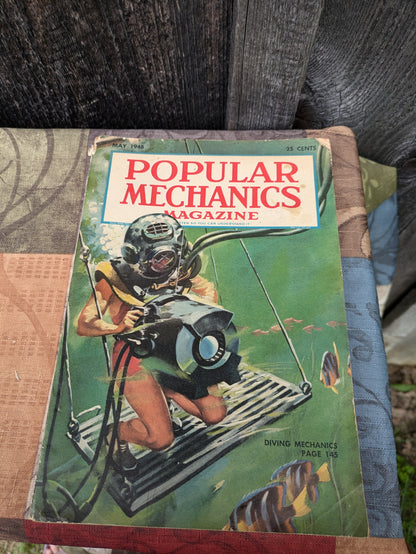 3 Popular Science and Popular Mechanics Magazines, 1940's