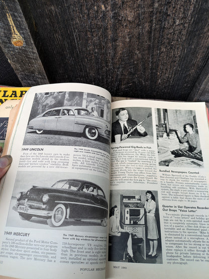 3 Popular Science and Popular Mechanics Magazines, 1940's