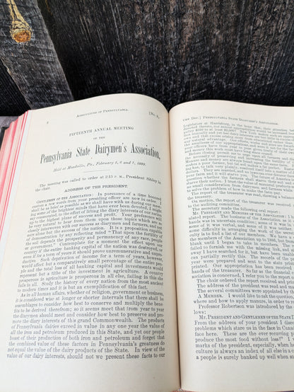 Antique Copy of Agriculture of Pennsylvania, 1889 State Board of Agriculture Report