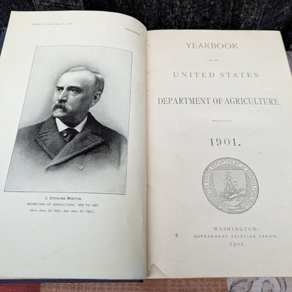 Antique 1901 Yearbook of Agriculture United States Department of Agriculture