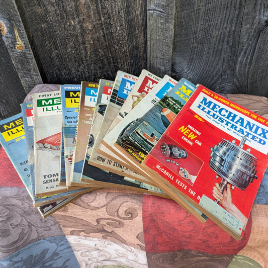 Set of 12 Mechanix Illustrated 1962 Full Year