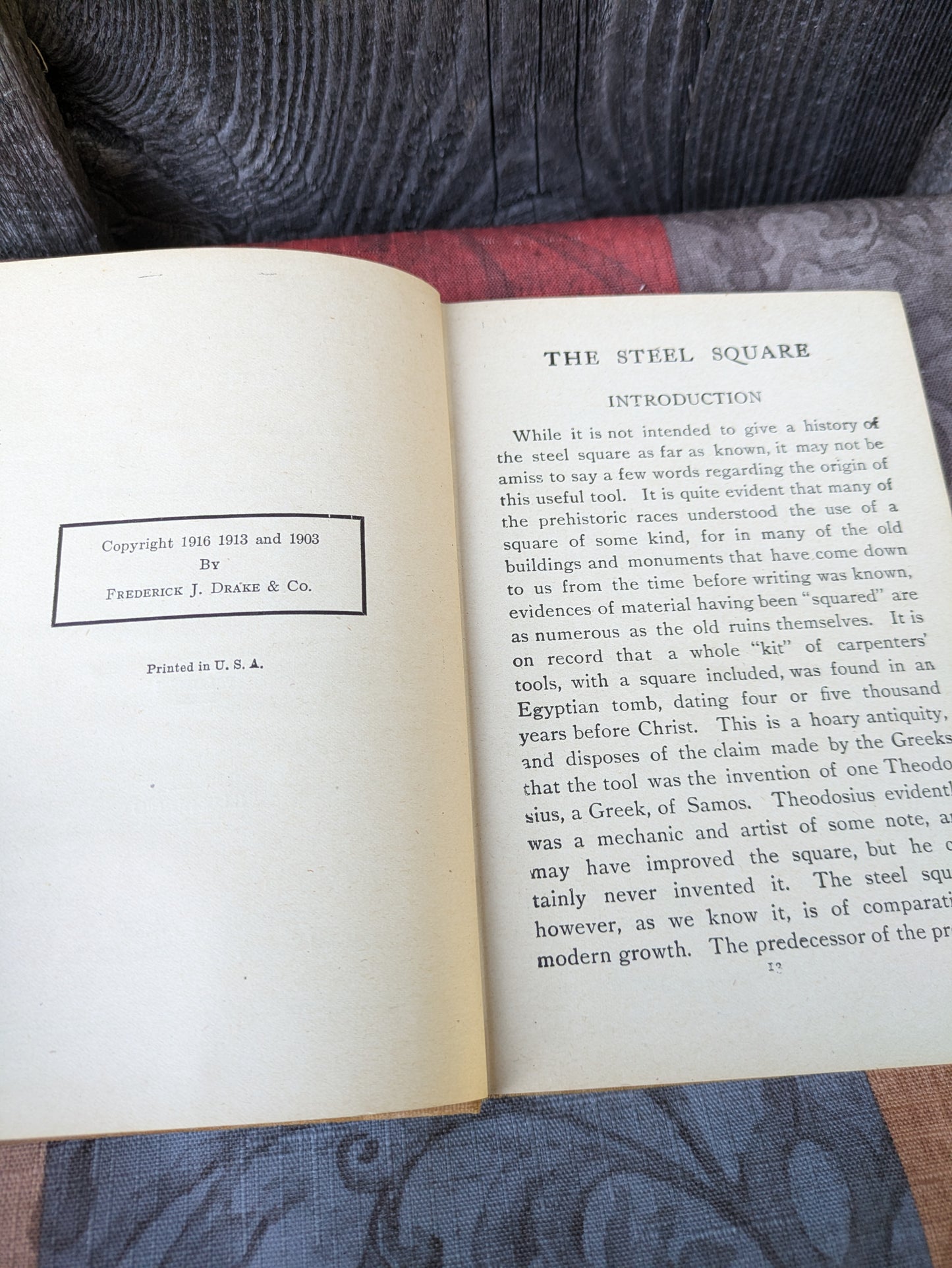 The Steel Square by Fred T. Hodgson, 1916 Edition