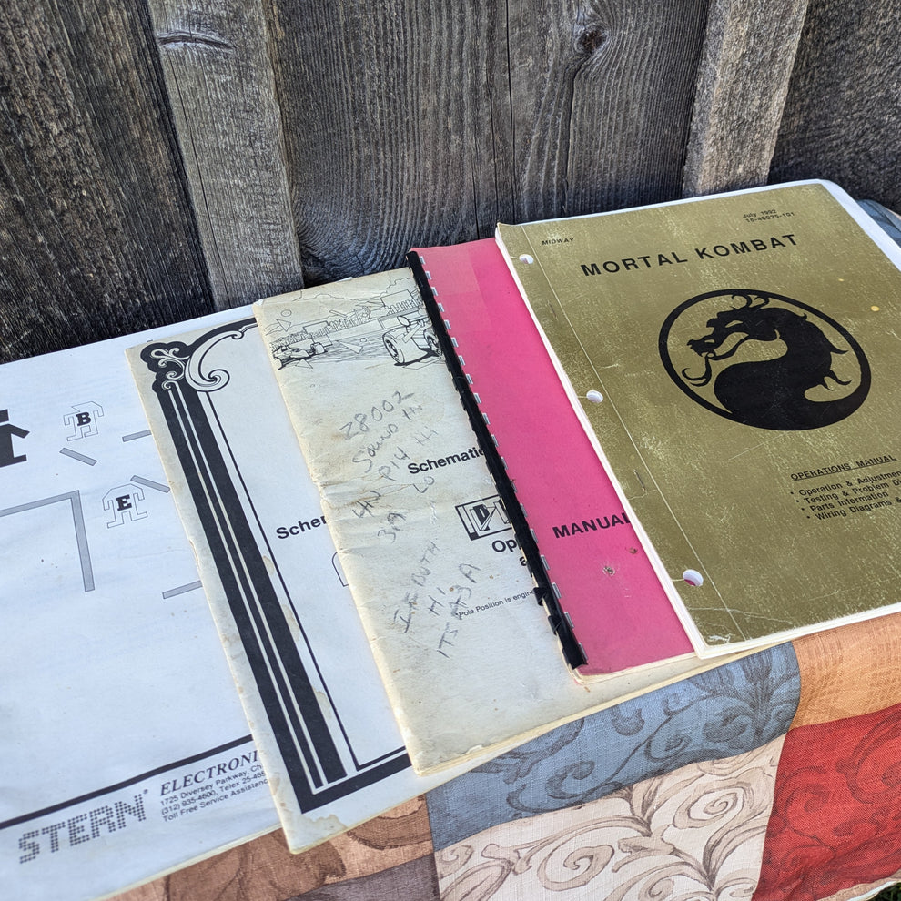 Vintage Arcade Game Operation, Maintenance and Service Manuals- Mortal ...