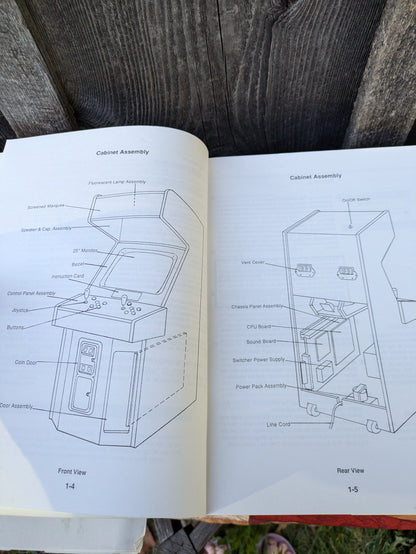 Vintage Arcade Game Operation, Maintenance and Service Manuals- Mortal Kombat, Millipede, Astro Fighter, Pole Position and Berzerk. Includes Schematic Diagrams