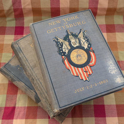 3 Volume Set New York at Gettysburg Report by the NY Monuments Commission, 1900