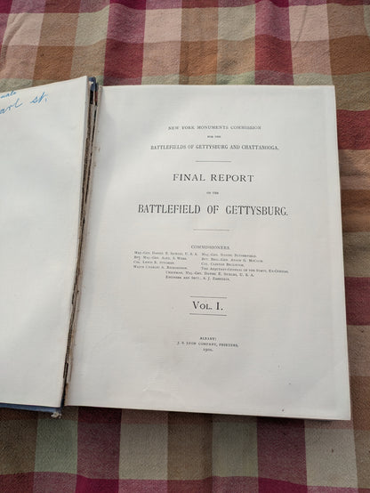 3 Volume Set New York at Gettysburg Report by the NY Monuments Commission, 1900