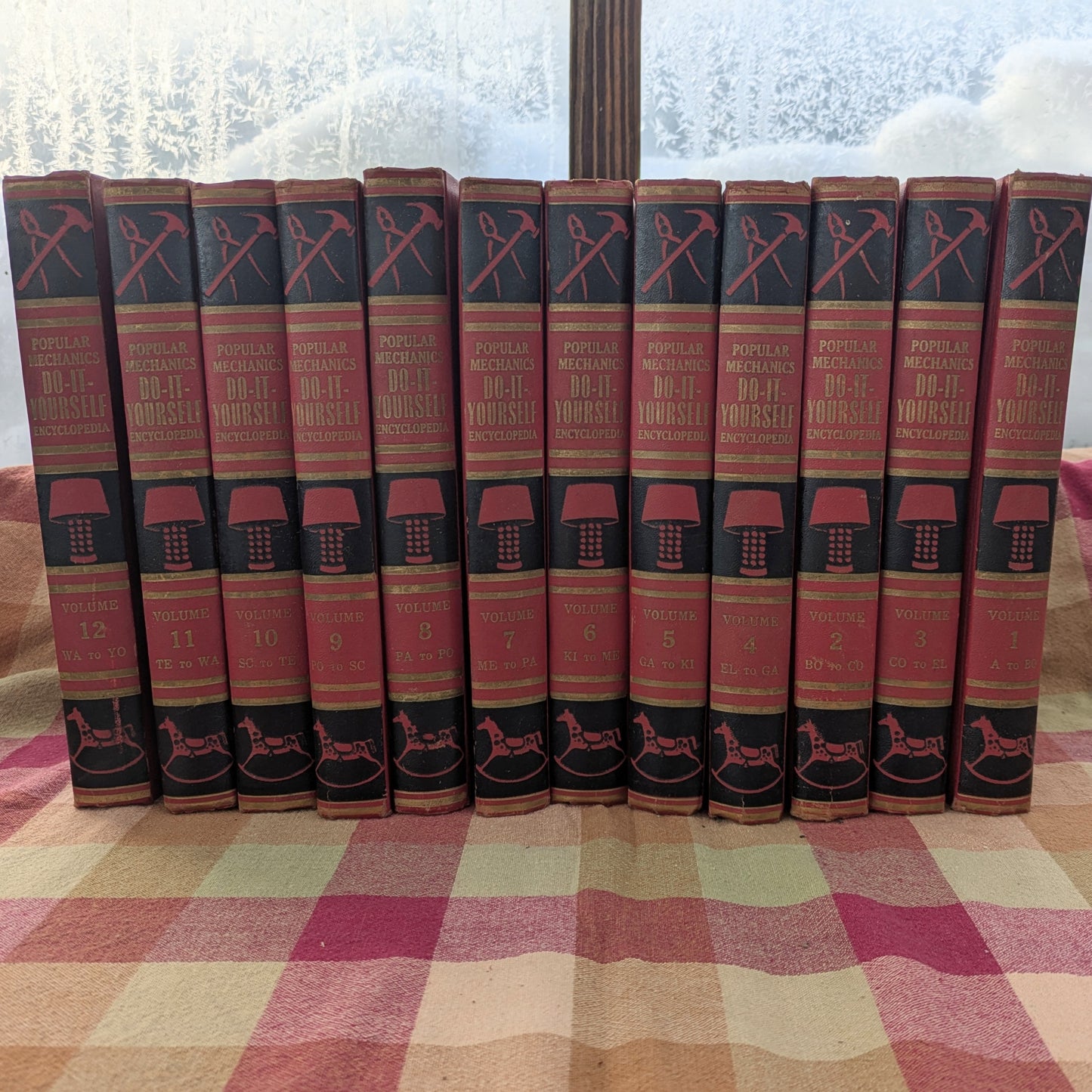 Vintage 1955 Popular Mechanics DIY Encyclopedia, Complete 12 Volume Set