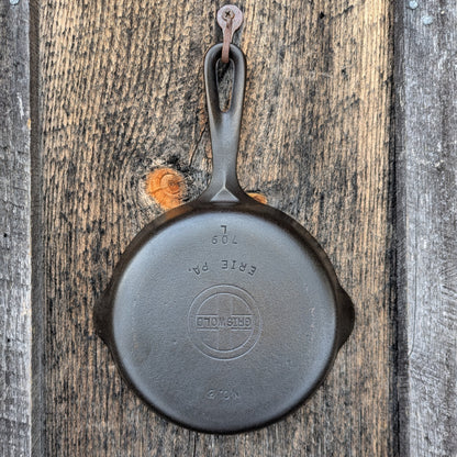 Griswold #3 Cast Iron Skillet 709 B Small Block Logo and Late Handle