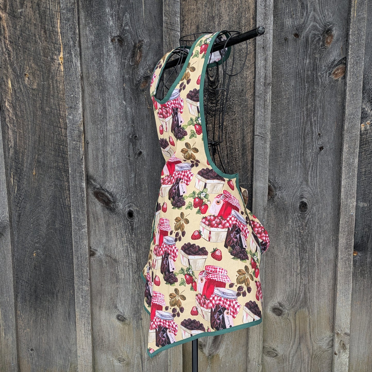 Vintage Inspired Berry Good Full Apron with Pocket