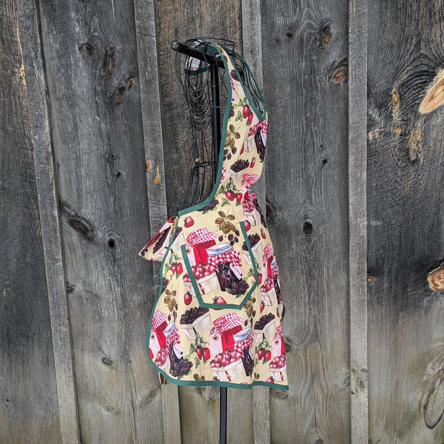 Vintage Inspired Berry Good Full Apron with Pocket