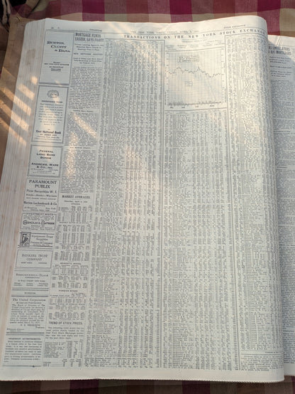 Bound Library Reference New York Times, Historical April 1-15 1935 Editions