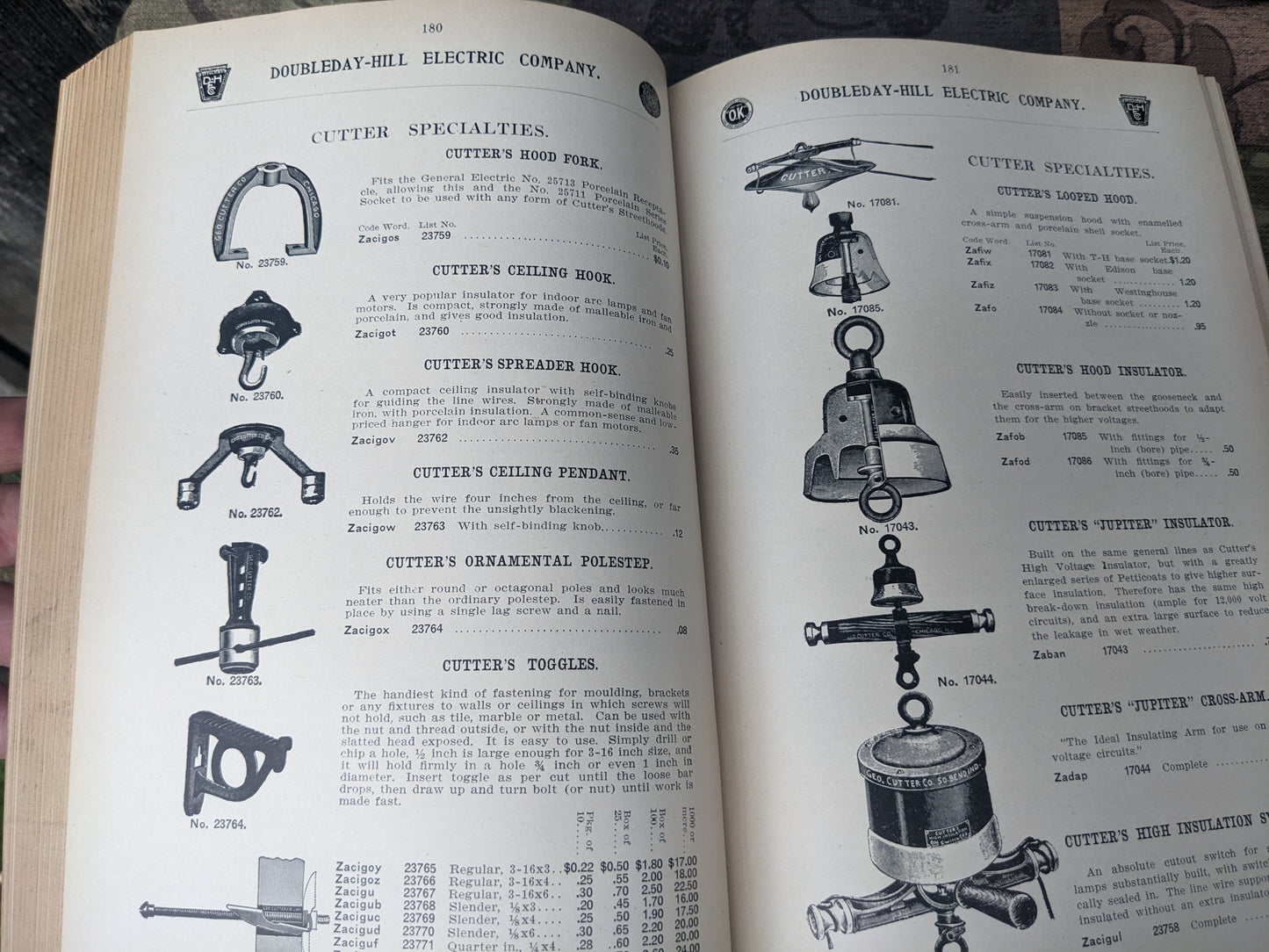 Antique Doubleday-Hill Electric Company Catalog #5, 1914