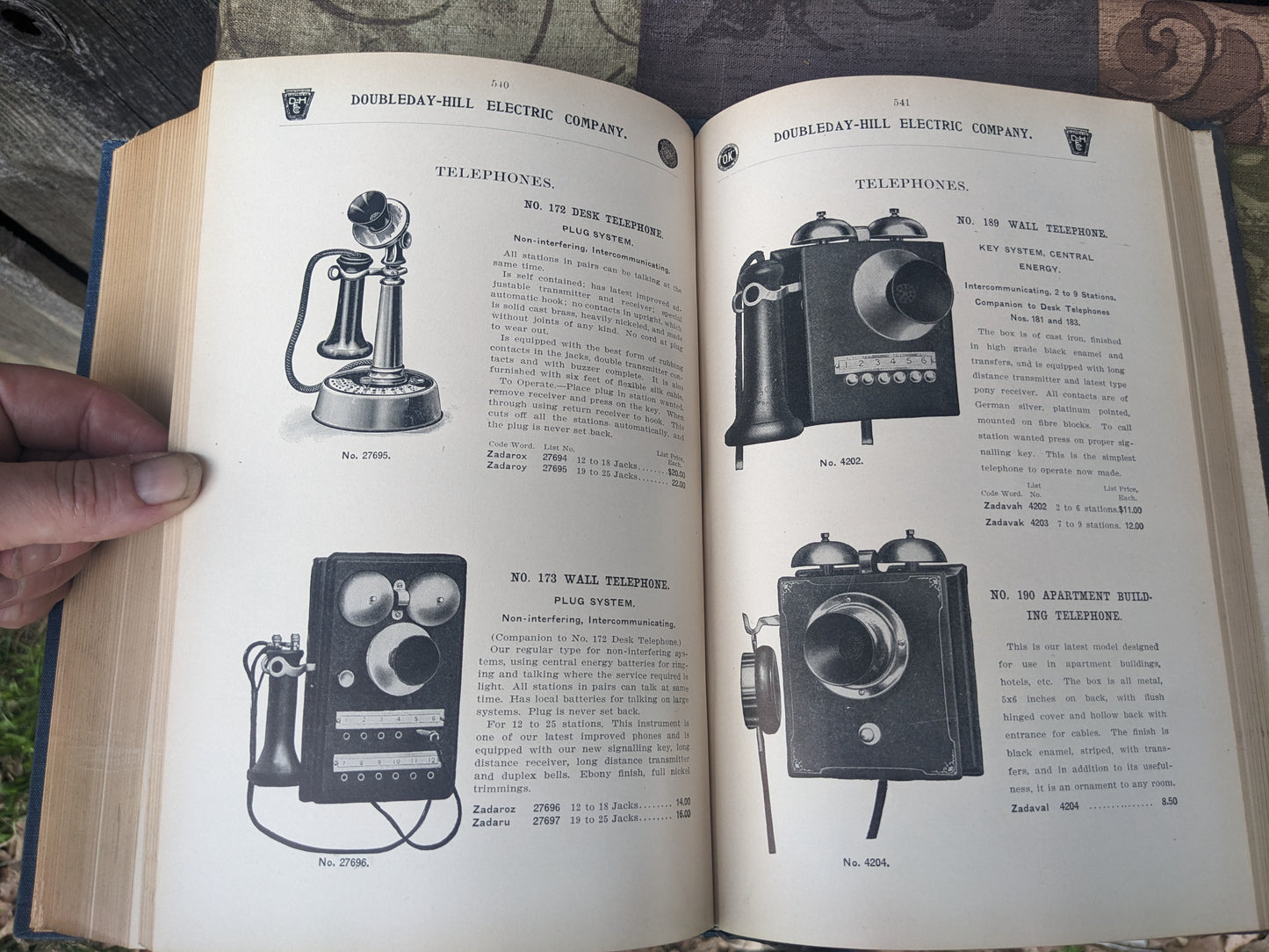 Antique Doubleday-Hill Electric Company Catalog #5, 1914