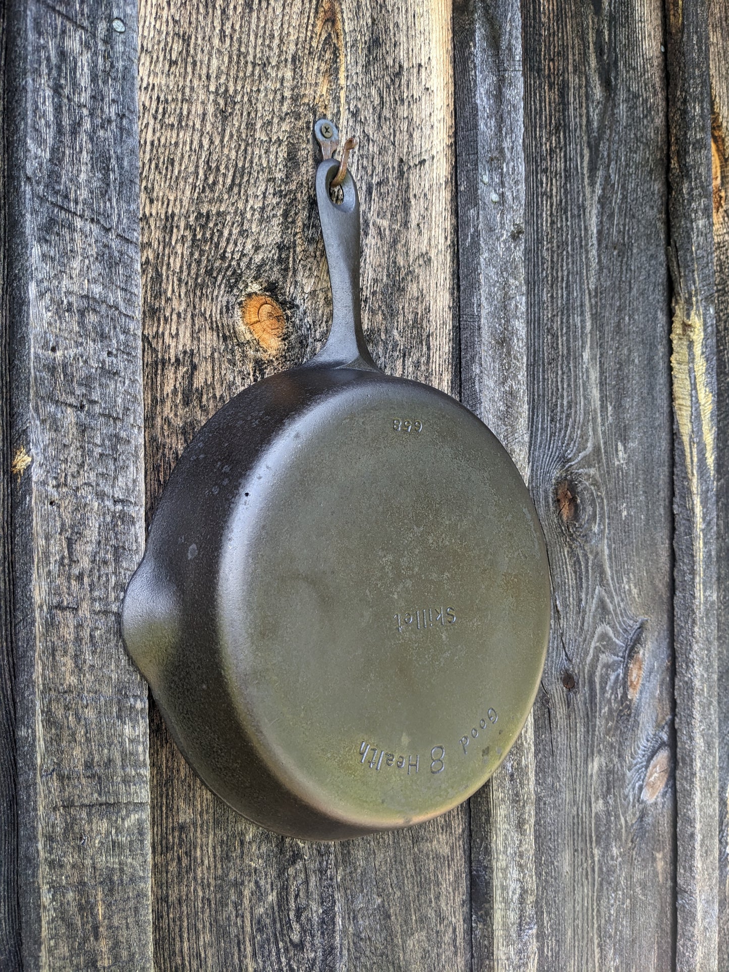 2 Vintage Good Health Cast Iron Skillets by Griswold, #3 & #6 – The Forge  at Pleasant Valley Farm