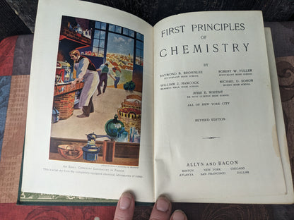 Vintage Copy First Principles of Chemistry, 1937 edition, illustrated