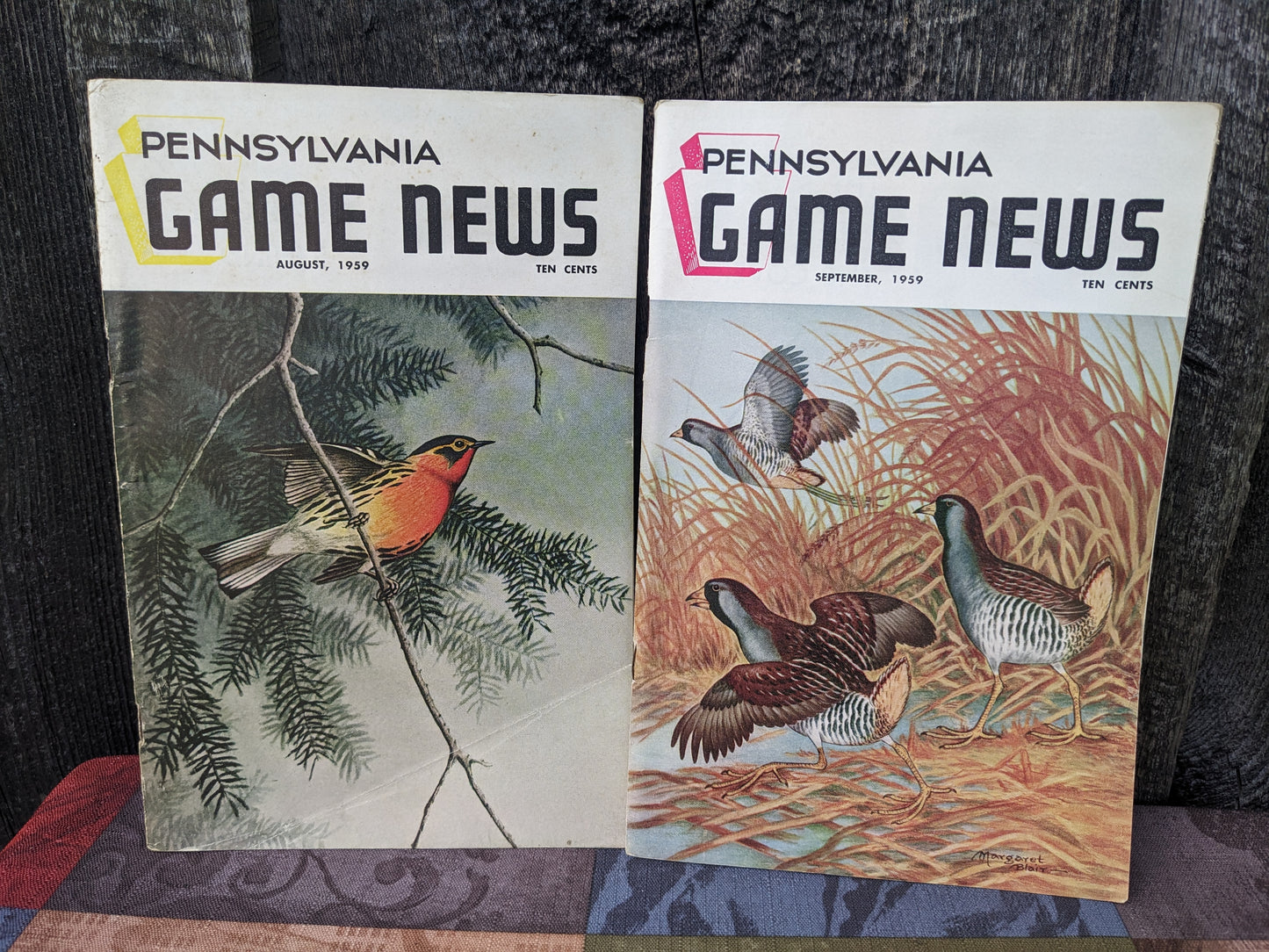 Set of 10 Vintage 1959 Game News Magazines