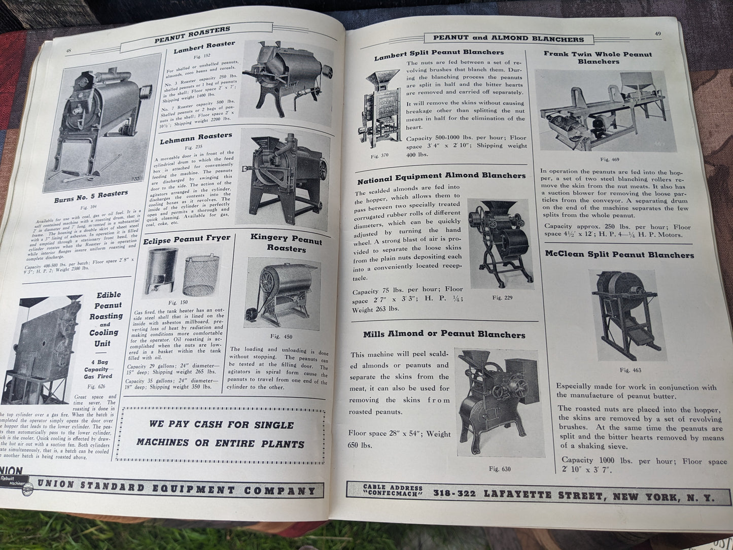 Vintage 1940 Union Standard  Equipment Catalog for the Confectionery and Chocolate Industry