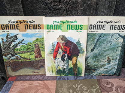 Set of 11 Vintage 1964 Pennsylvania Game News Magazines