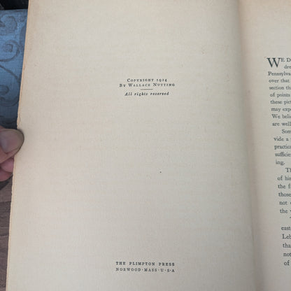 Pennsylvania Beautiful (Eastern) by Wallace Nutting 1924 First Edition