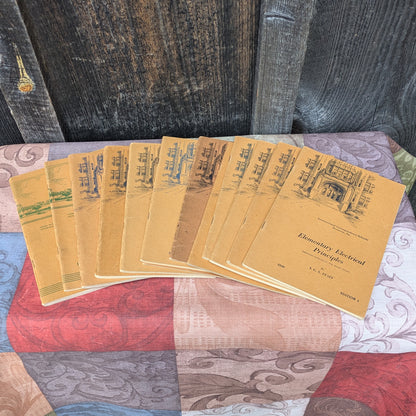 1940s International Textbook Company Home Study Booklets on Electricity, Radio, Mechanics and More