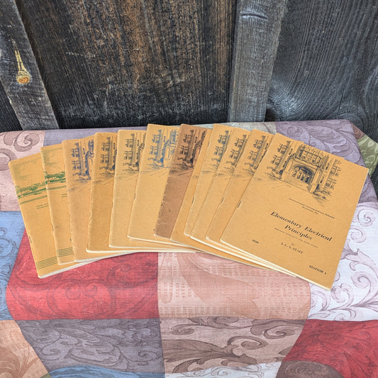 1940s International Textbook Company Home Study Booklets on Electricity, Radio, Mechanics and More