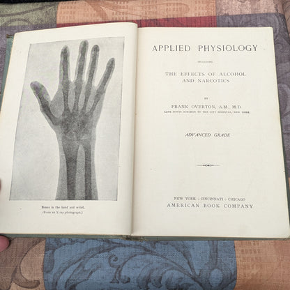 Set of 3 Antique Biology and Physiology Textbooks