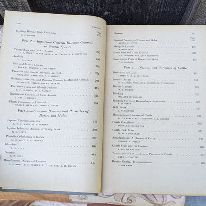 Vintage USDA Yearbook of Agriculture 1942 Keeping Livestock Healthy