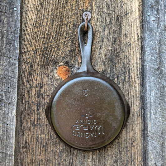 Vintage Wagner Ware #2 Cast Iron Skillet