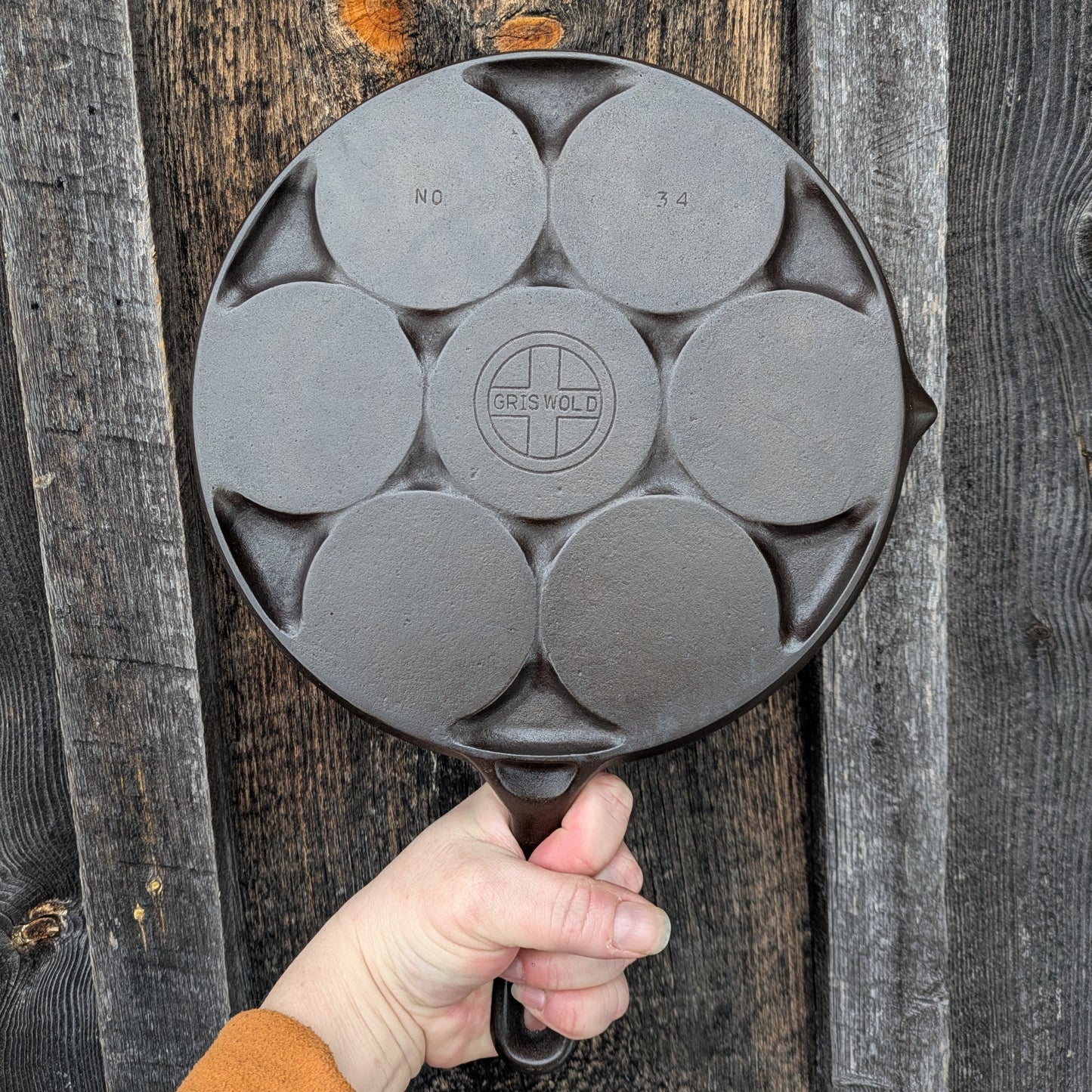 Vintage Griswold Cast Iron Plett Pan No. 34