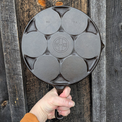 Vintage Griswold Cast Iron Plett Pan No. 34