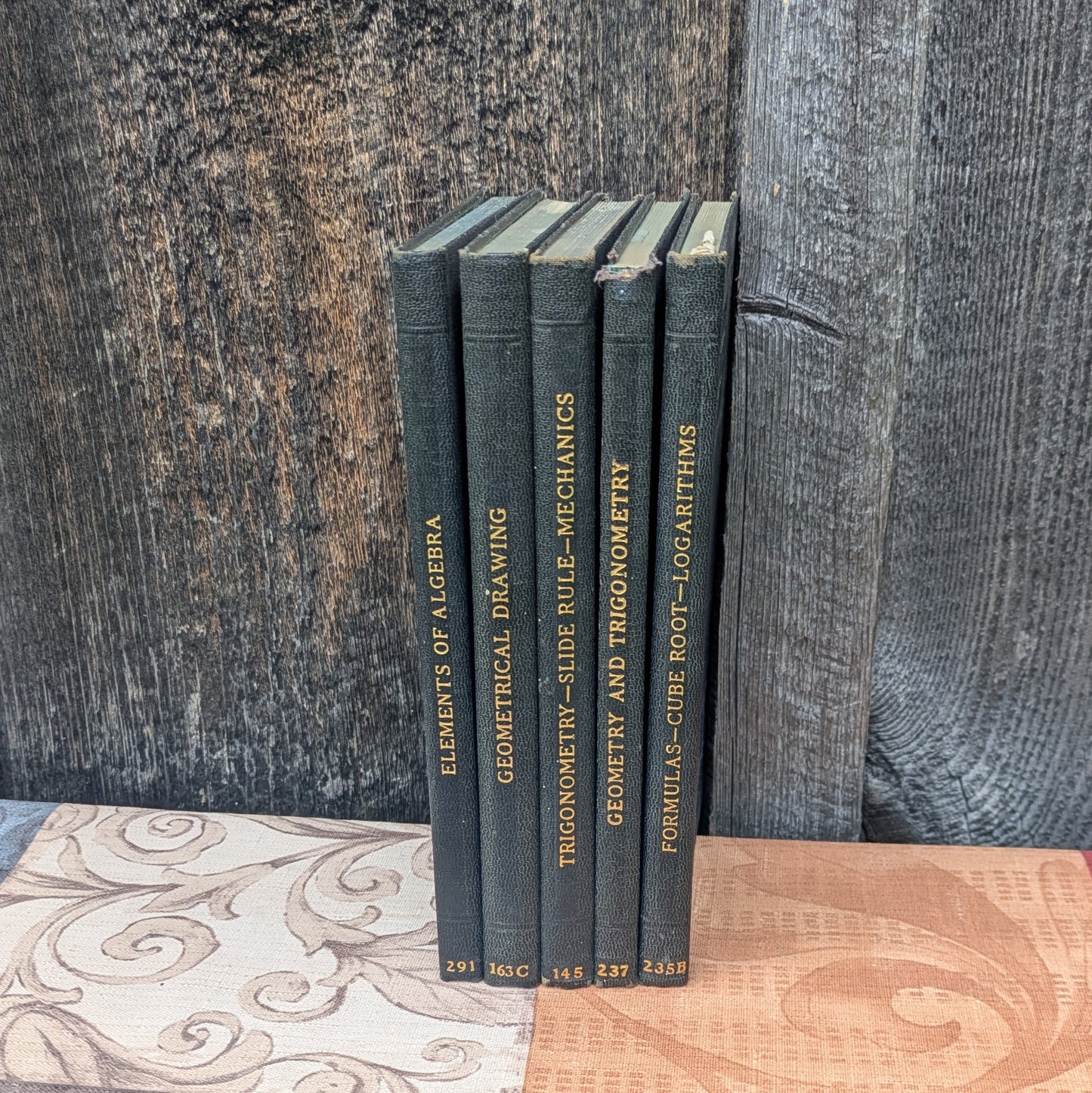 Set of 5 International Textbook Company Math Books-Algebra, Geometry, Trigonometry