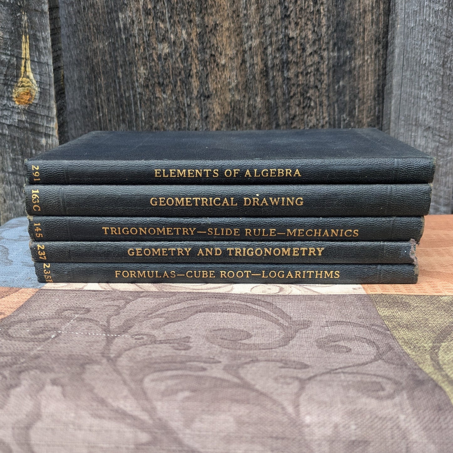 Set of 5 International Textbook Company Math Books-Algebra, Geometry, Trigonometry