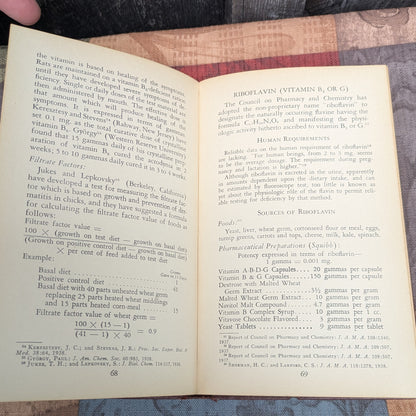 Set of 3 Vintage Medical Reference Books-Vitamins, Pediatrics, and Chemistry