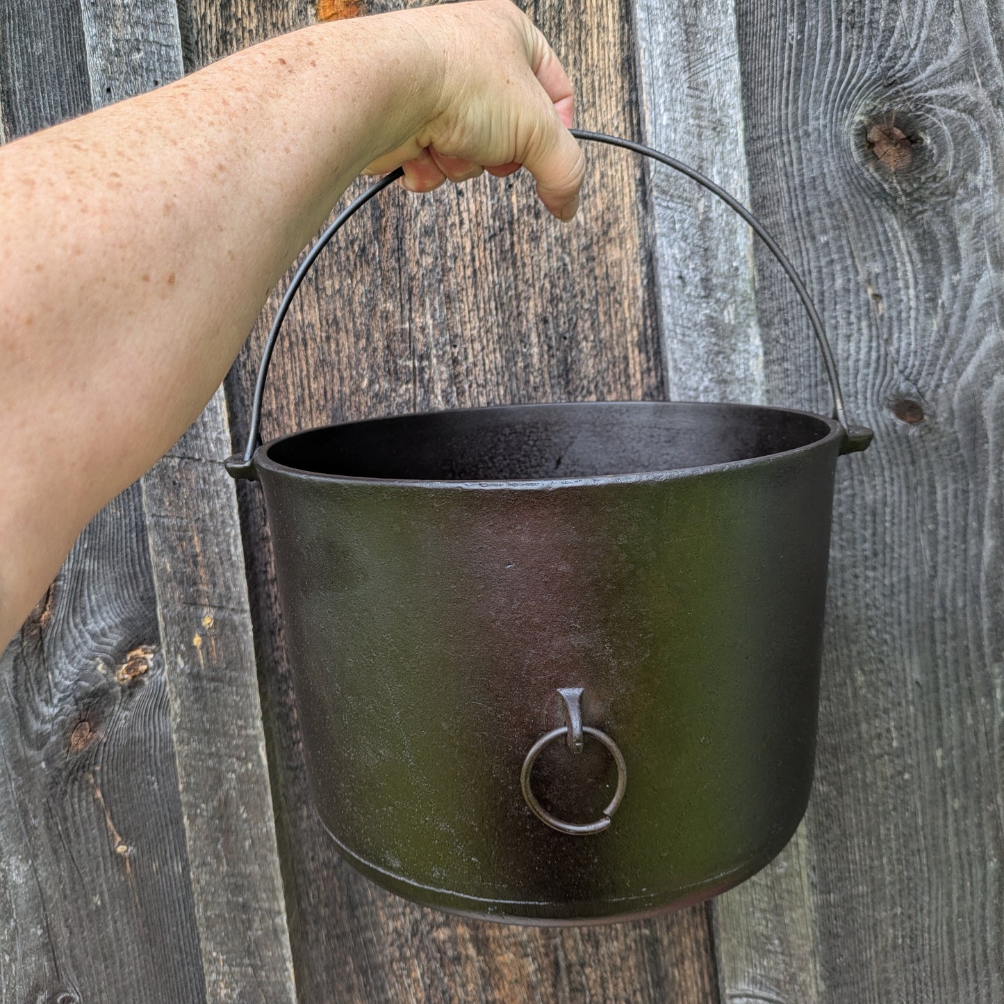 Wagner Ware Cast Iron Flat Bottom Kettle #8
