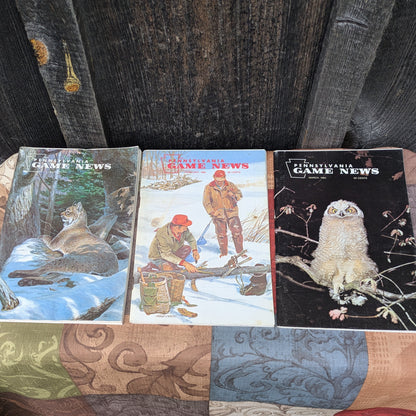 Vintage 1985 Pennsylvania Game News Magazines, Full Year Set of 12