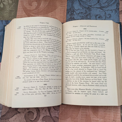 1921 Anthology and Bibliography of Niagara Falls, 2 Volume Set by Charles Mason Dow