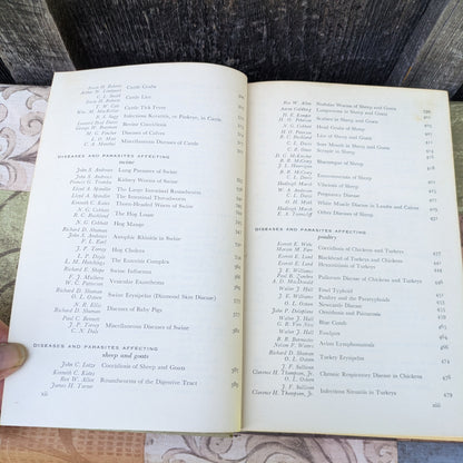 Vintage USDA Yearbook of Agriculture 1956 Animal Diseases