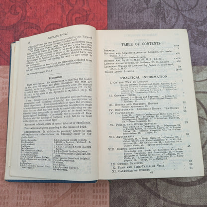 Muirhead's London and its Environs, Vintage 1927 Third Edition Travel Guide with Maps