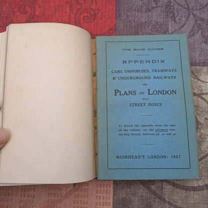 Muirhead's London and its Environs, Vintage 1927 Third Edition Travel Guide with Maps