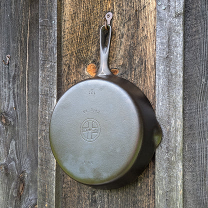 Vintage Griswold #7 Cast Iron Skillet with Small Block Logo and Late Handle 701 H