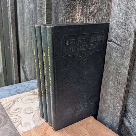 Set of 4 International Textbook Company Books on Engines