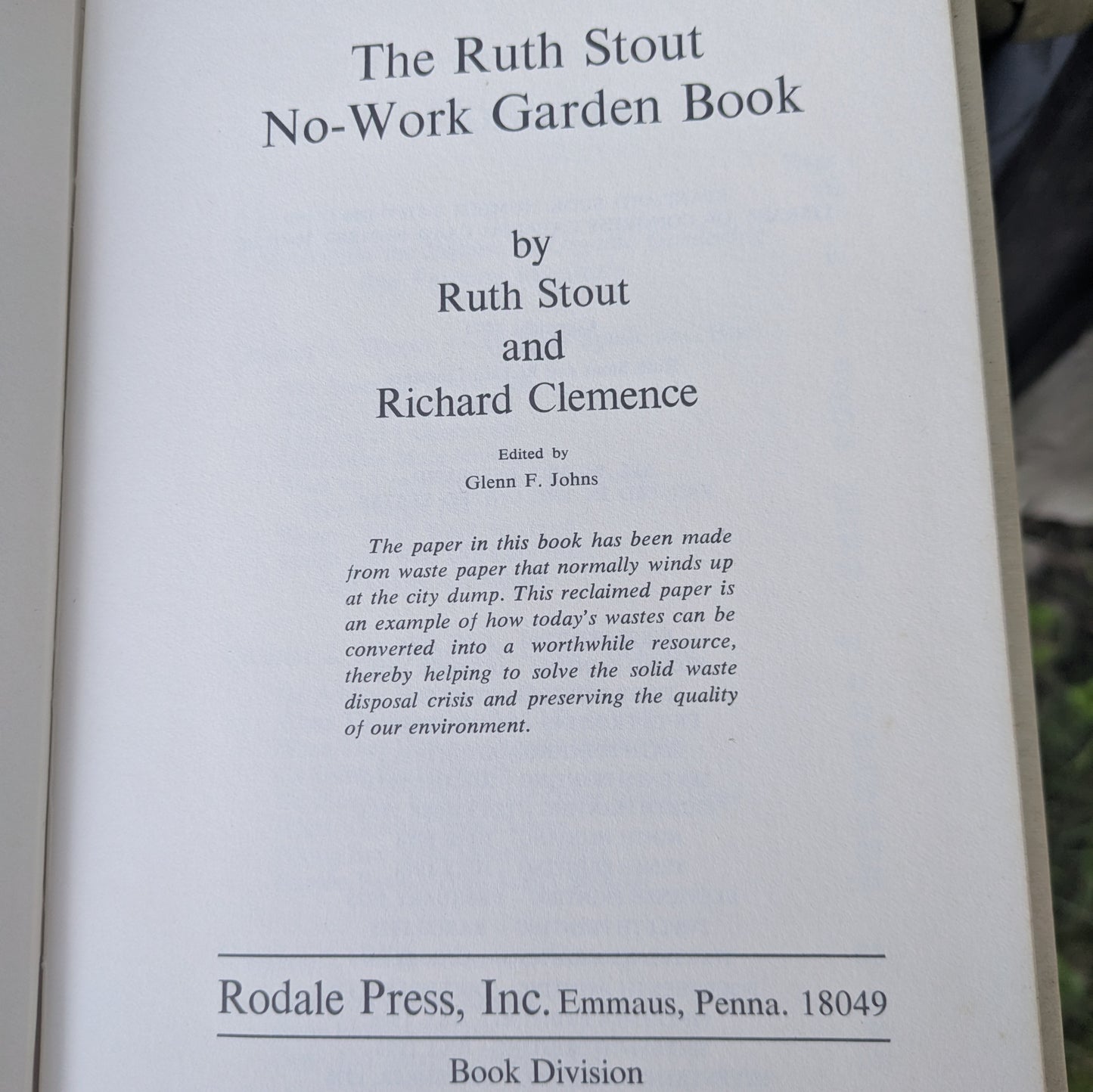 4 Vintage Books by Rodale Press- No-Work Garden, Rodale Cookbook, Better Soil and Encyclopedia for Healthful Living