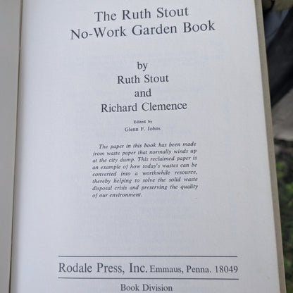4 Vintage Books by Rodale Press- No-Work Garden, Rodale Cookbook, Better Soil and Encyclopedia for Healthful Living